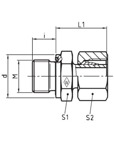Serie L Gerade Einschraubstutzen P-EGES - R-WD-SV