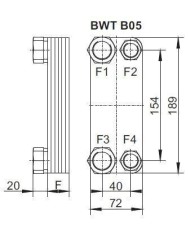 Plattenwärmetauscher BWT B05, B08