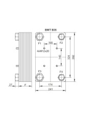 Plattenwärmetauscher BWT B35, B120