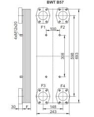 Plattenwärmetauscher BWT B57
