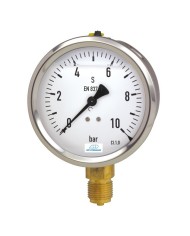 Rohrfeder Manometer mit Dämpfung Glyzerin