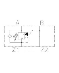 Senkbremshalteventil-Block