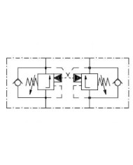 Doppel-Senkbremshalteventilblock