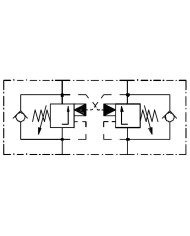Doppel-Senkbremshalteventilblock